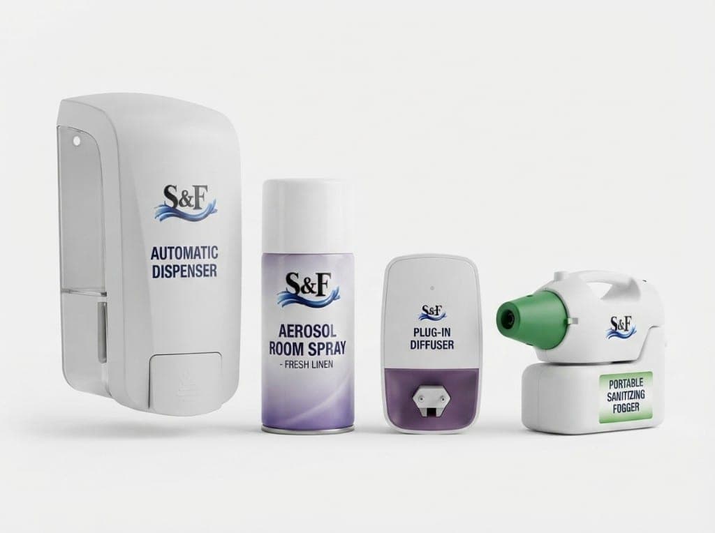 Air care products and dispensing equipment