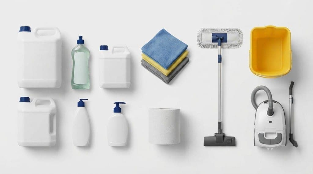 Cleaning products, consumables and equipment for supply