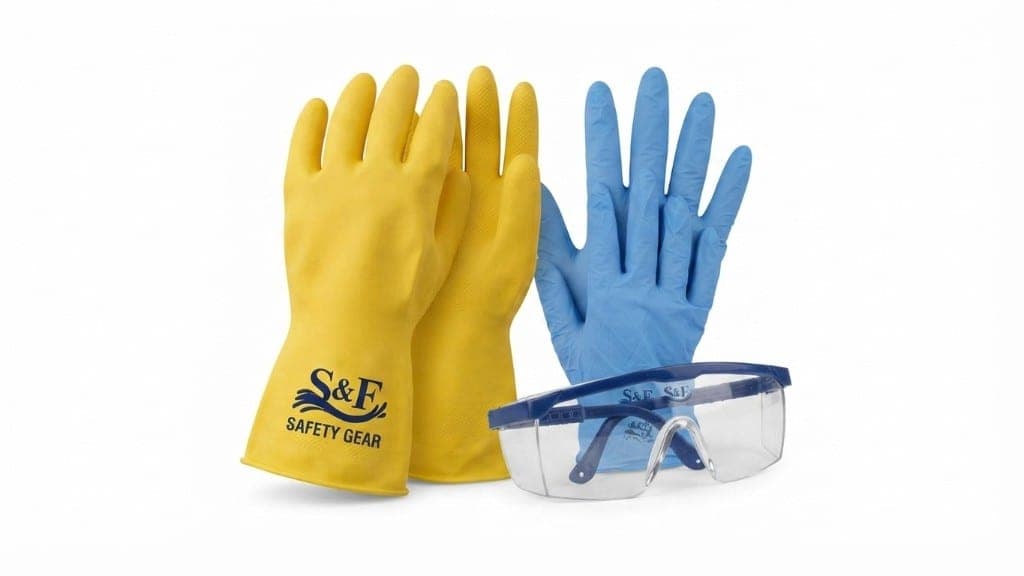 Cleaning gloves and PPE