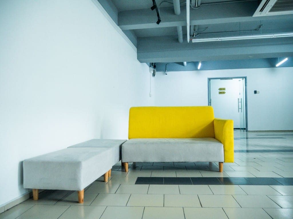 Commercial office lobby and waiting area — Shai & Fortuna