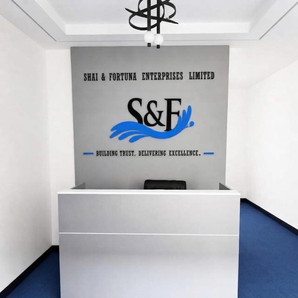 Shai & Fortuna office interior at Blessed House, Thika Road